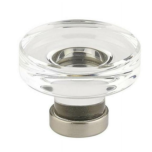 Emtek 86569US14 1.25 in. Grayson Crystal Cabinet Knob, Bright Nickel