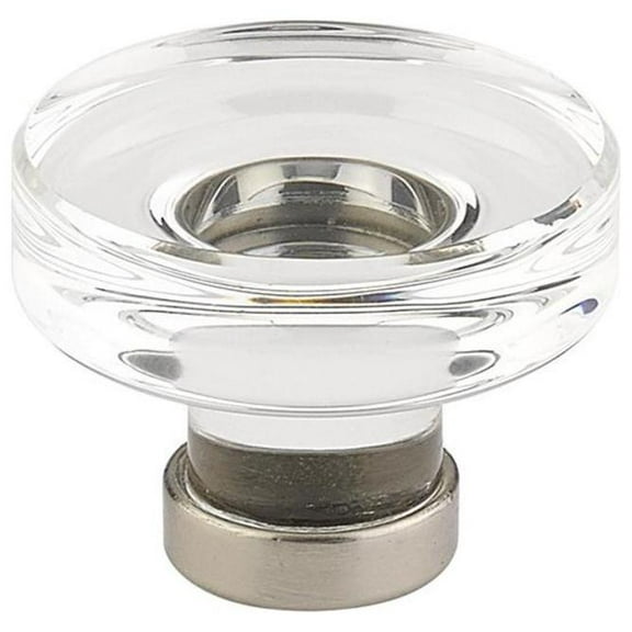 Emtek 86570 Grayson 1-3/4" Mushroom Cabinet Knob From The Glass Collection - Nickel