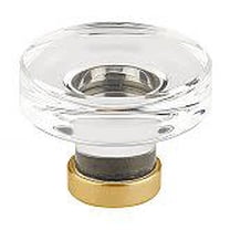 Emtek 86570US4 1.75 in. Grayson Crystal Cabinet Knob, Satin Brass