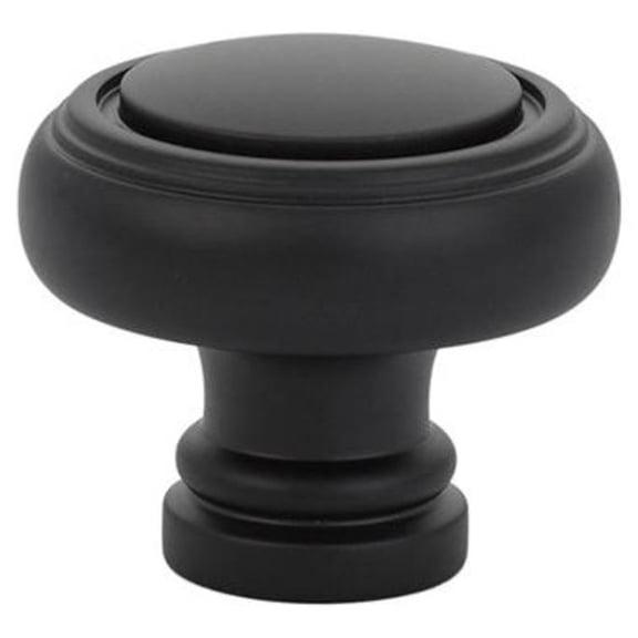 Emtek 86610 Norwich 1-1/4" Mushroom Cabinet Knob From The Traditional Collection - Black