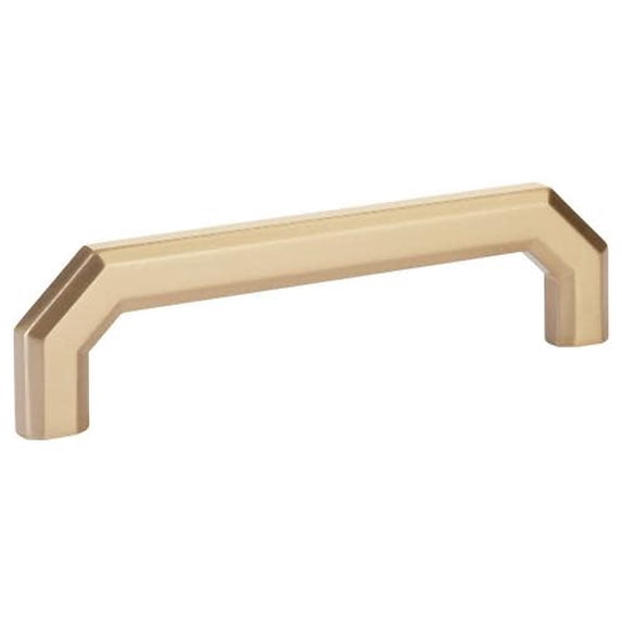 Emtek 86616US4 5 in. Riviera Center to Center Cabinet Pull, Satin Brass