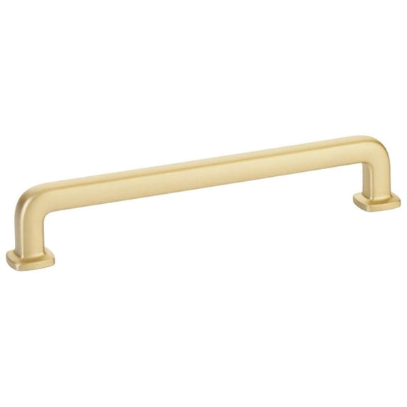 Emtek 86636US4 6 in. Center to Center Westridge Cabinet Pull - Satin Brass