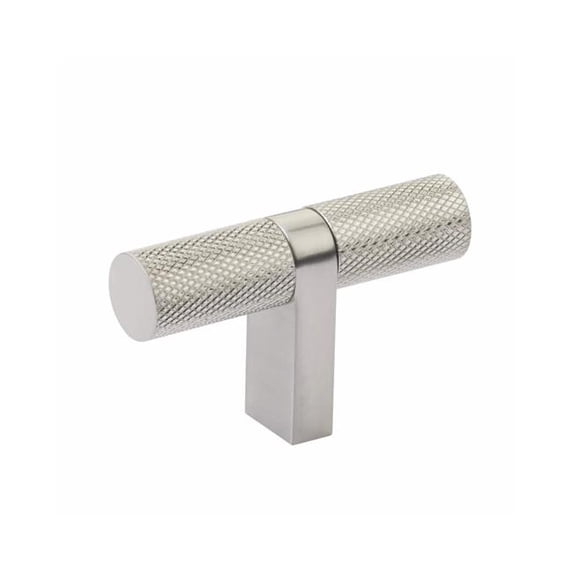 Emtek 86656.RCBUS15.KNUS15 2.25 in. Rectangular Bar Stem T-Knob, Satin Nickel