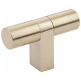 thumbnail image 1 of Emtek 86657.RCBUS4.SMUS4 Smooth 3-1/8" Bar Cabinet Knob - Satin Brass / Satin Brass Stem, 1 of 1