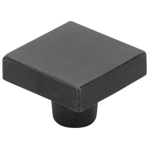Emtek 86662 Rustic Modern 1-1/4" Square Cabinet Knob From The Sandcast Bronze Collection -