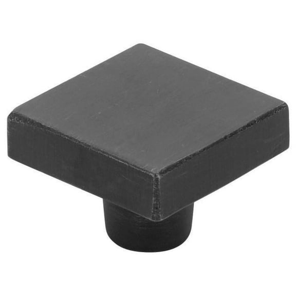 Emtek 86663 Rustic Modern 1-5/8" Square Cabinet Knob From The Sandcast Bronze Collection -