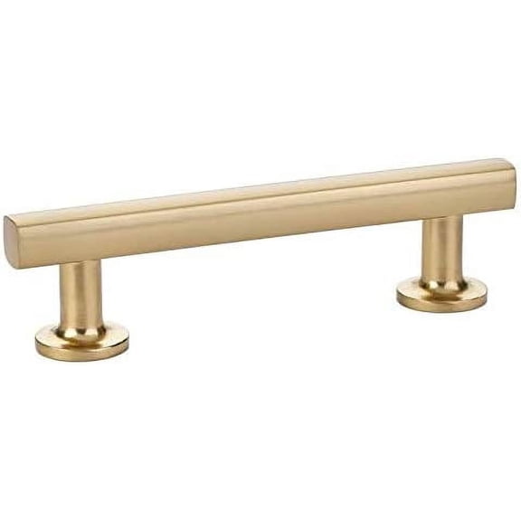 Emtek 86678 Freestone Cabinet Pull Satin Brass (12" Centers)