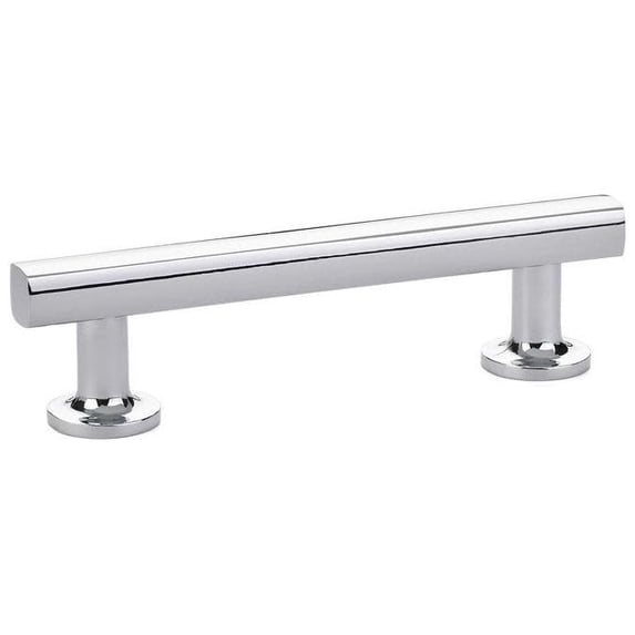 Emtek 86678US26 12 in. Freestone Center to Center Cabinet Pull, Bright Chrome