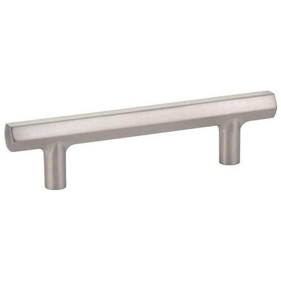 Emtek 86679US15 5 in. Mod Hex Center to Center Cabinet Pull, Satin Nickel