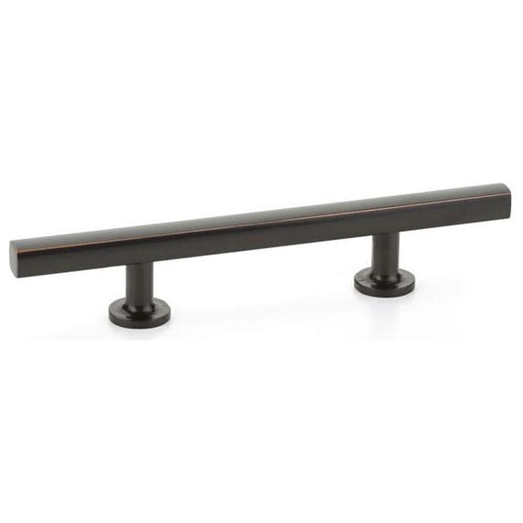 Emtek 86682US10B Freestone 3-1/2" Center To Center Extended Bar Cabinet Pull From The