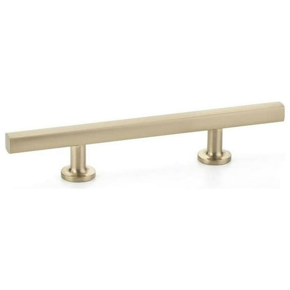 Emtek 86682US4 3.5 in. Freestone Extended Center to Center Cabinet Pull, Satin Brass