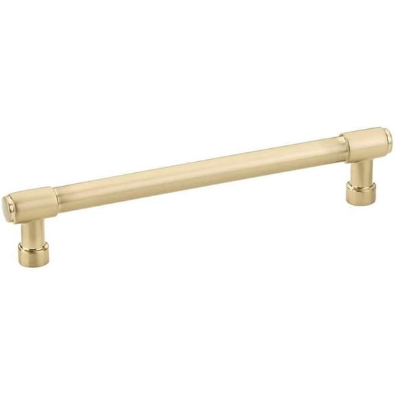 Emtek 86689US4 Jasper 6 in. Center to Center Cabinet Pull, Satin Brass