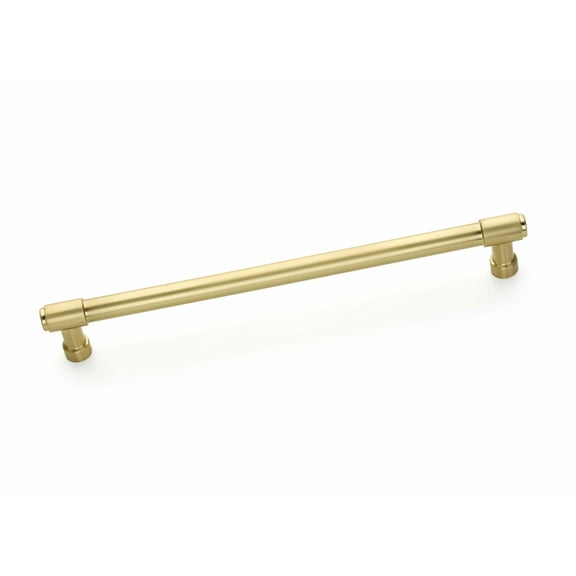 Emtek 86692US4 12 in. Jasper Center to Center Cabinet Pull, Satin Brass