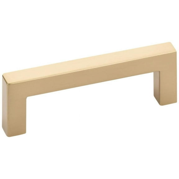Emtek 86705US4 4 in. Center to Center Warwick Cabinet Pull, Satin Brass