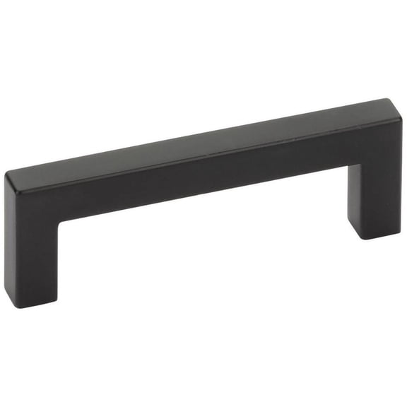 Emtek 86707US19 6 in. Center to Center Warwick Cabinet Pull, Flat Black