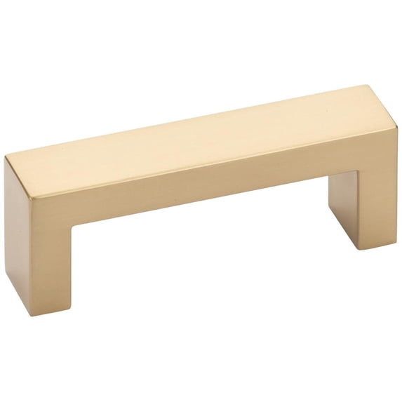 Emtek 86714US4 3.5 in. Keaton Modern Rectangular Center To Center Handle Cabinet Pull