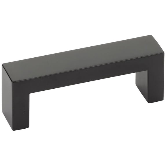Emtek 86720US19 12 in. Keaton Center to Center Cabinet Pull, Flat Black