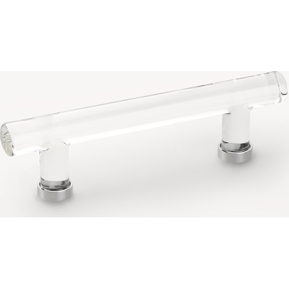 Emtek 86724US26 Modern Bar 4" Center To Center Cabinet Bar Pull From The Glass Collection