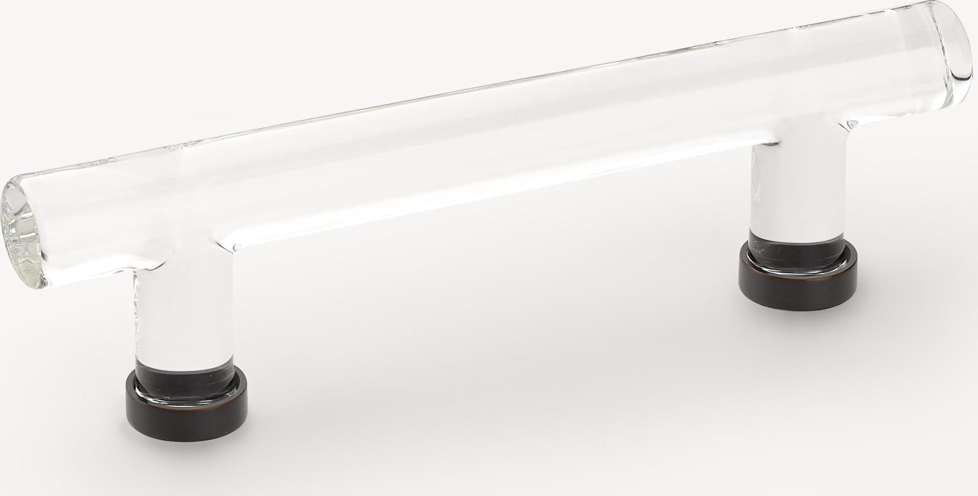 Emtek 86724US10B Modern Bar 4" Center To Center Cabinet Bar Pull From The Glass Collection