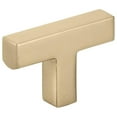 thumbnail image 1 of Emtek 86726US4 Warwick 2" T-Knob From The Modern Rectangular Collection - Brass, 1 of 3