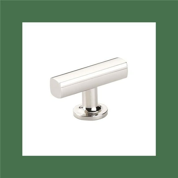 Emtek 86727US14 2 in. T- Knob Cabinet Knob - Polished Nickel