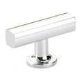 thumbnail image 1 of Emtek 86727US26 2 in. US26 Freestone Bar Drawer Cabinet T-Knob Pull, Black, 1 of 4