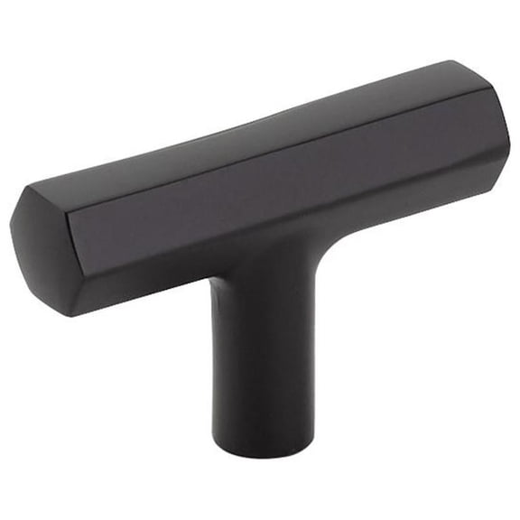 Emtek 86728 Mod Hex T-Knob From The Urban Modern Collection - Black