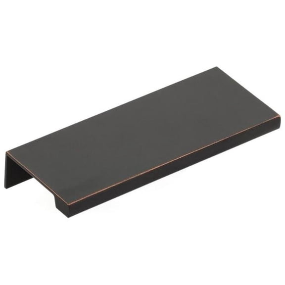 Emtek 87100 Modern Edge 3" Center To Center Finger Cabinet Pull From The Contemporary