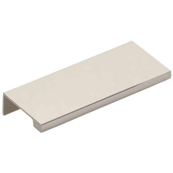 Emtek 87100US14 3 in. Edge Center To Center Finger Cabinet Edge Pull, Polished Nickel