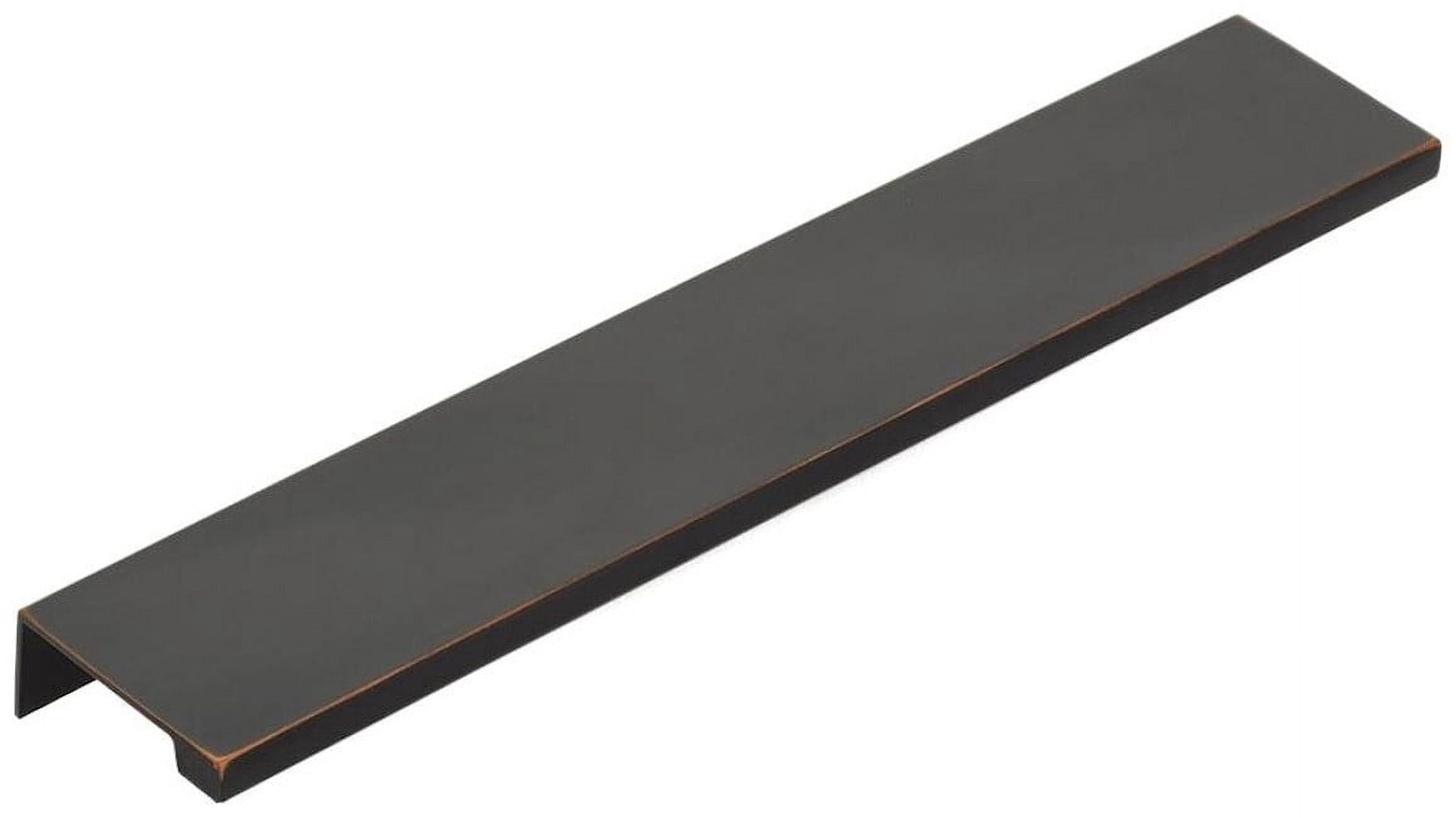 Emtek 87130US10B Modern Edge 8" Center To Center Finger Cabinet Pull From The Contemporary