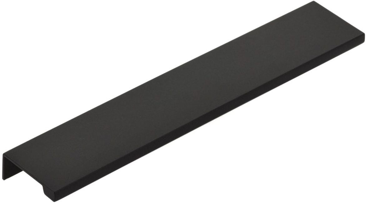 Flat Black 8" Center to Center Modern Cabinet Edge Pull