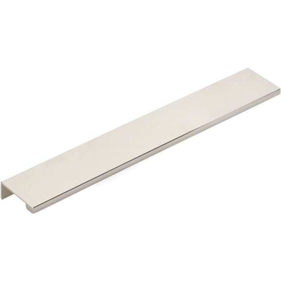Emtek 87140US14 10 in. Edge Center to Center Finger Cabinet Pull, Polished Nickel
