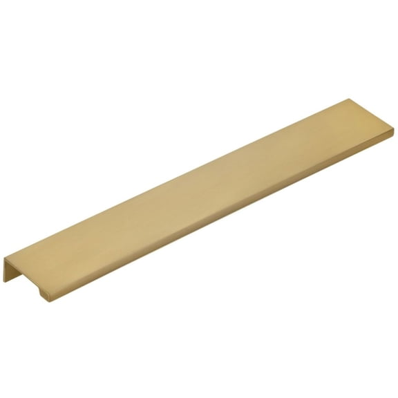 Emtek 87140US4 10 in. Center to Center Cabinet Edge Pull, Satin Brass