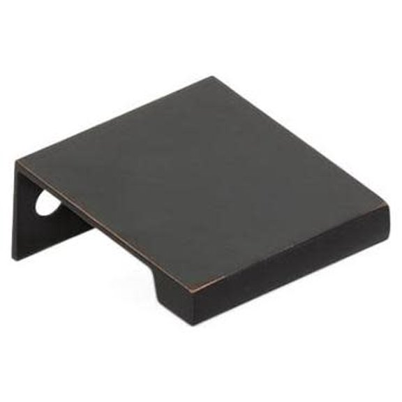 Emtek 87160US10B Modern Edge 1" Center To Center Finger Cabinet Pull From The Contemporary