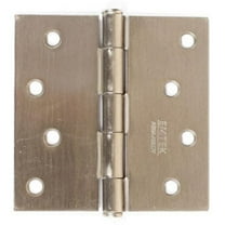 Emtek 91014US15 4 x 4 in. Square Steel Residential Duty Hinges, Satin Nickel - Set of 2