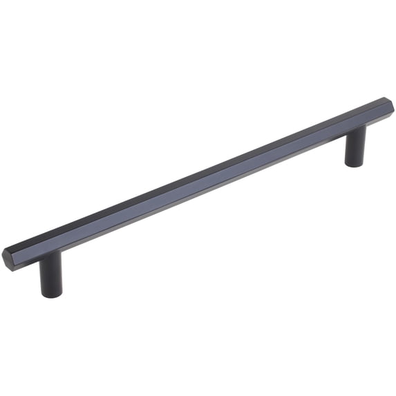 Emtek CS87003US19 Mod Hex 12" Center To Center Bar Appliance Pull - Black