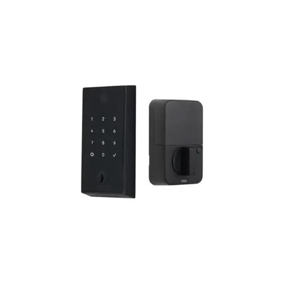 Emtek EMP22221US19 Empowered 2 Touch Keyed Deadbolt with Bluetooth for 1.75 in. to 2 in. Door, Flat Black