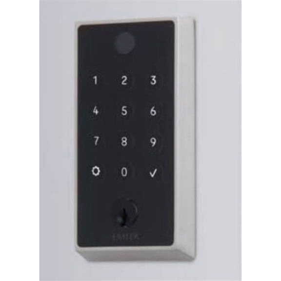 Emtek EMP23231US15 Empowered 2 Touch Keyed Deadbolt with Bluetooth & Wi-Fi for 1.75 to 2 in. Door, Satin Nickel