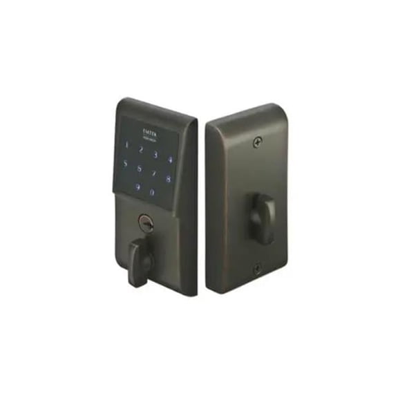Emtek E3020US10B EMTouch Electronic Touchscreen Deadbolt, Oil Rubbed Bronze