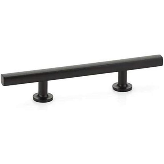 Emtek 86682US19 Freestone Extended 3.5 in. Center to Center Cabinet Pull - Flat Black Finish
