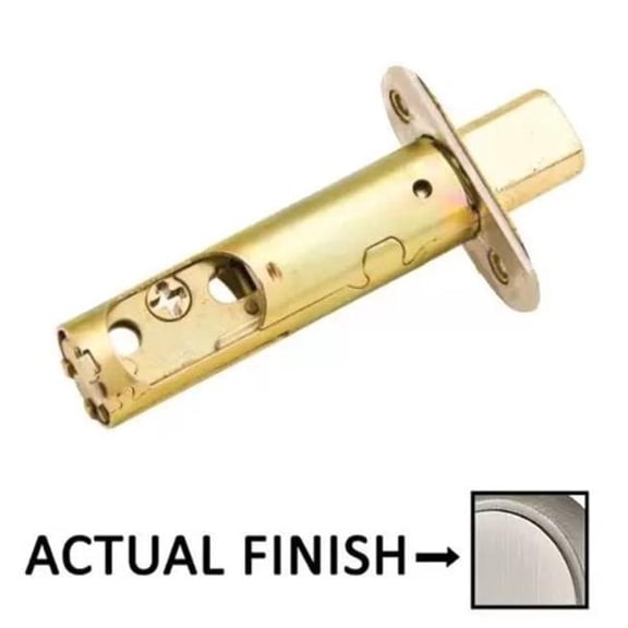 Emtek LC4-DBLCH275R-US15A 2.75 in. Backset Radius Deadbolt Latch, Pewter