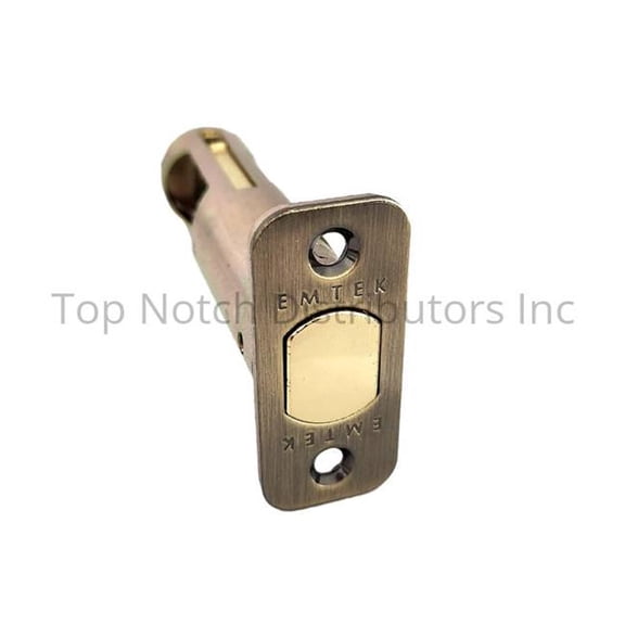 Emtek LC4-DBLCH275R-US7 2.75 in. Backset Radius Deadbolt Latch, French Antique Brass