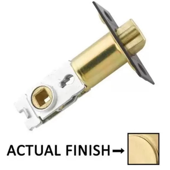 Emtek LC4-DLB2375-US4 2.375 in. Backset Square Corner Key In Dead Latch - Satin Brass Finish