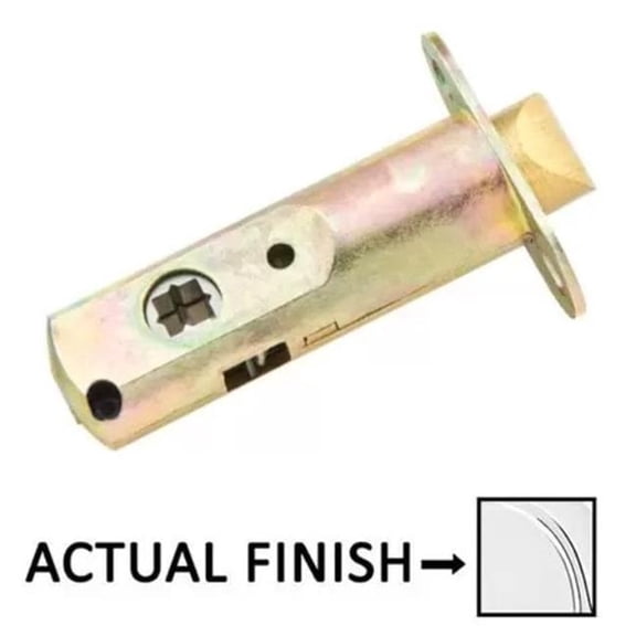 Emtek LC4-PAS28B275-C 28 Deg Chrome Passage Latch with 2.75 in. Backset Less Faceplate