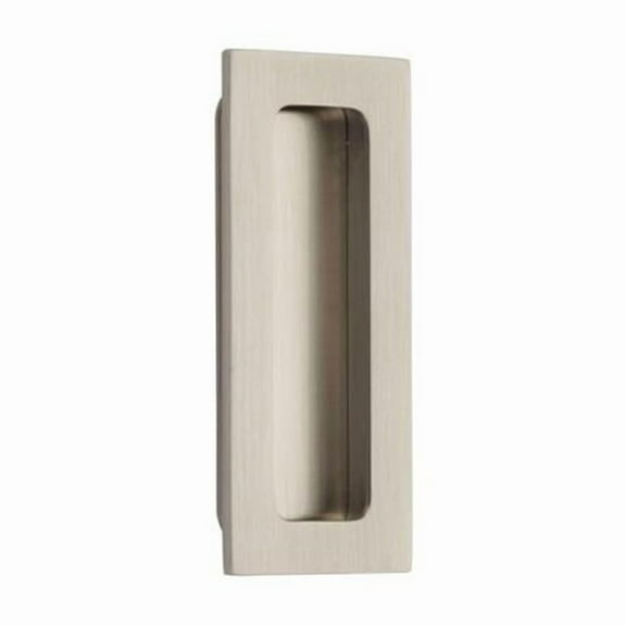 Emtek Modern Rectangular Flush Pull for Sliding Doors - Satin Nickel - 1-3/4in. x 4in.
