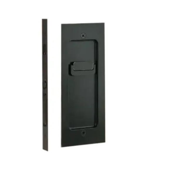 Emtek  Modern Rectangular Privacy Pocket Door Mortise Lock for 1.75 in. Door, Oil Rubbed Bronze Finish