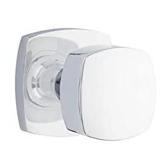 Emtek Privacy Set, Urban Modern Rosette, Freestone Knob, Polished Chrome