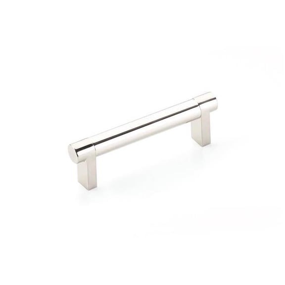Emtek 84055.RECUS10B.SMUS10B Select Cabinet Pull - 6 in. C-C, Rectangular Stem