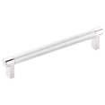 thumbnail image 1 of Emtek Select Knurled Cabinet Pull with Polished Chrome US26 Stem Finish - Choice of Size - 84055.RECUS26.KNUS26 - Center-to-Center: 6", 1 of 2