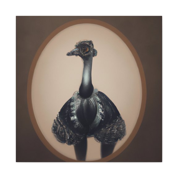 Emu In Rococo Splendor - Canvas
